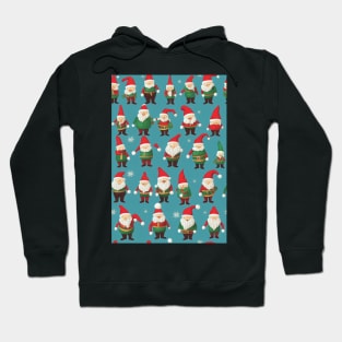 Christmas Seamless Pattern, Christmas Gnomes #11 Hoodie